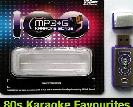 Laser Direct Karaoke USB Song Stick - 100 MP3 G Karaoke Favourites from the 1980s - For Karaoke Machines with a USB Drive Slot