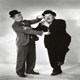 Laurel & Hardy Poking Poster