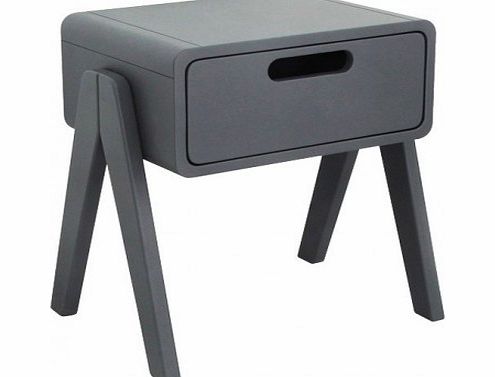 Laurette Little Robot bedside table - dark grey `One size