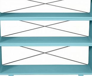 Laurette Millefeuille Bookcase - Turquoise `One size