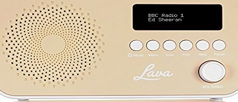 Lava DAB Radio - Cream