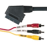 Scart to 3 Phono Lead
