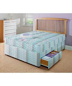 Beds Pure Latex Pillow Top King Size Divan/2 Drawers