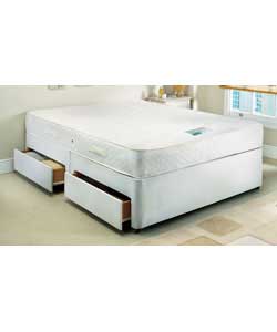 Layezee Double Memory Foam Bed - 4 Drawer