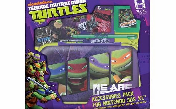 Lazerbuilt Teenage Mutant Ninja Turtles: 5-in-1 Accessory Kit (Nintendo 3DS XL/3DS/DS)