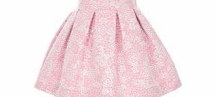 Lazy Francis Precious Flower pink cotton blend skirt