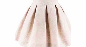 Lazy Francis Velvet Flower pink cotton blend skirt