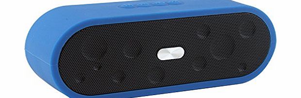  New Bluetooth Speaker for Apple iPad Mini with Retina display Portable Water Resistant Mini Wireless Music System Built-in Microphone Hand-free Wireless Speaker (Blue)