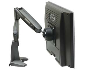 LCD monitor arm with height/depth adjustment