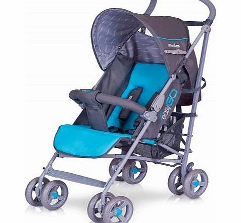 Pushchair - Stroller MILO - Multi Positions - accessories included - in 5 colors available, Colour:graphite - 0012