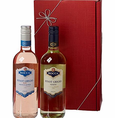 Le Bon Vin Pinot Grigio Twin Wine Gift Set 2012 75 cl (Case of 2)