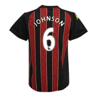 Manchester City Away Shirt 2008/09 with Johnson