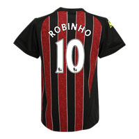 Manchester City Away Shirt 2008/09 with Robinho