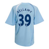 Manchester City Home Shirt 2008/09 with Bellamy