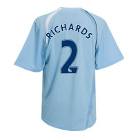 Manchester City Home Shirt 2008/09 with Richards