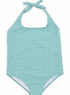 Le Petit swim Stars all-in-one swimsuit Green `6 years