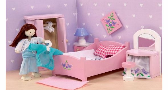 Dolls House Wooden Accessory set - Songbird Bedroom