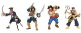 Exclusive to Amazon.co.uk. Le Toy Van - Papo Blue Pirates (Wooden Leg Captain / Conquistador Pirate / Cannon Pirate / Pirate with Grapnel )