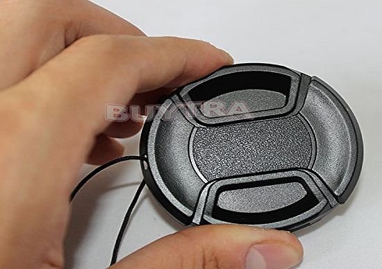 leadingstar 52mm Center Pinch Snap on Front Cap Cover For Camera Lens Filters Plastic