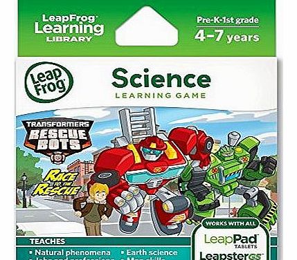 Explorer Game: Transformers Rescue Bots Race to the Rescue (for LeapPad and Leapster)