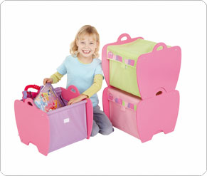 Stackable Storage Boxes - Pink