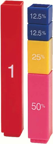 Learning Resources Fraction Tower Cubes Percentage (Set of 51)