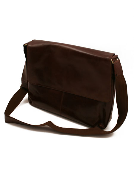 Brown Big Messenger Bag