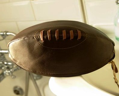 Leather Rugby Ball Wash Bag 5230S