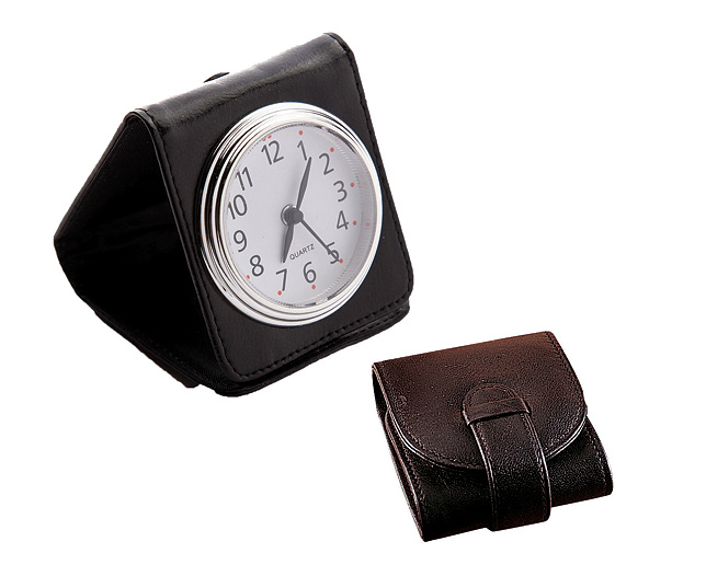 Leather Travel Alarm Clock
