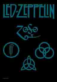 Led Zeppelin Logos Textile Poster