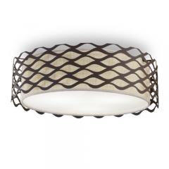 Alsacia Weave Design Fabric Shade Ceiling Light