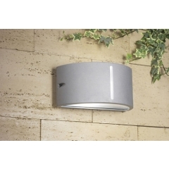 Leds-C4 Lighting Atena Light Grey Outdoor Wall Light
