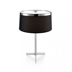 Leila Small Black Table Lamp with Dimmer
