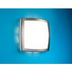 Leds-C4 Lighting Mini Satin Nickel Square Wall Light Large