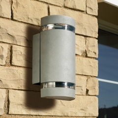 Leds-C4 Lighting Selene Grey Outdoor Up and Down Wall Light