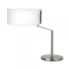 Twist Adjustable Satin Nickel Table Lamp