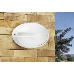 Zeus White Outdoor Wall Light Large