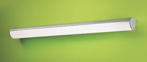 LEDS Lighting Mirror Modern Bathroom Wall Light In Satin Aluminium With White Opal Polycarbonate