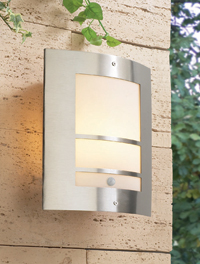 Modern Stainless Steel Outdoor Wall Light With Movement Sensor