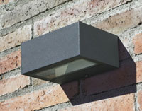 LEDS Lighting Nemesis Modern Outdoor Wall Light In Light Grey Aluminium