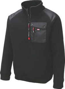 Lee Cooper, 1228[^]6172F Ribbed Fleece Jacket Black Medium