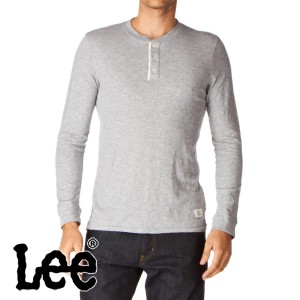 T-Shirts - Lee Slubby Henley Long Sleeve