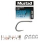 Leeda Mustad: Size 8 Eyed Carp Power Barbless Hooks pk10