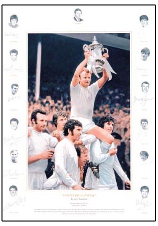 United - FA Cup Final 1972 fully signed print