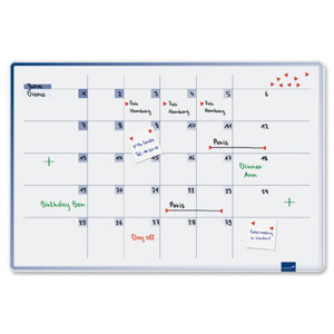 Legamaster Accent Monthly Planner Steel Drywipe
