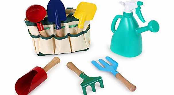 Childrens Gardening Set with sturdy carry bag and tools