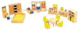 Legler Dolls Furniture with Kitchen Multicoloured, 18 pieces