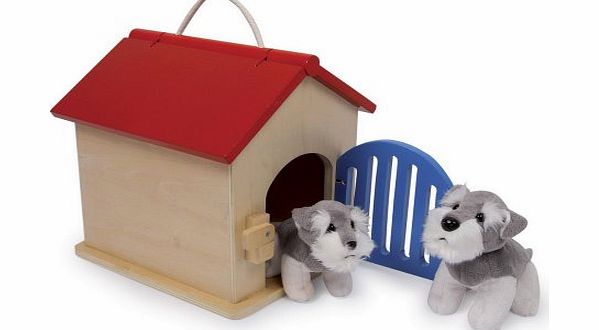 Legler Wooden Dog Kennel with Accessories