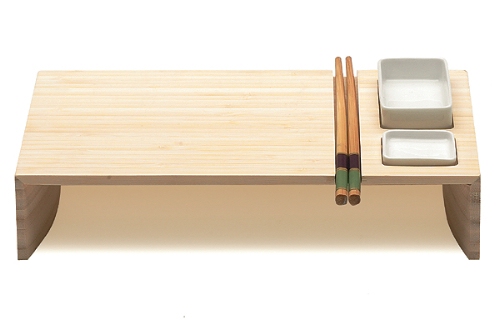 LegnoArt KOBE Sushi Set, with ceramic bowls 30cm