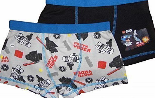 Boys Lego Star Wars Boxers Trunks Two Pack Sizes 4-5 up to 12-13 Years Ex Store (7-8 years)